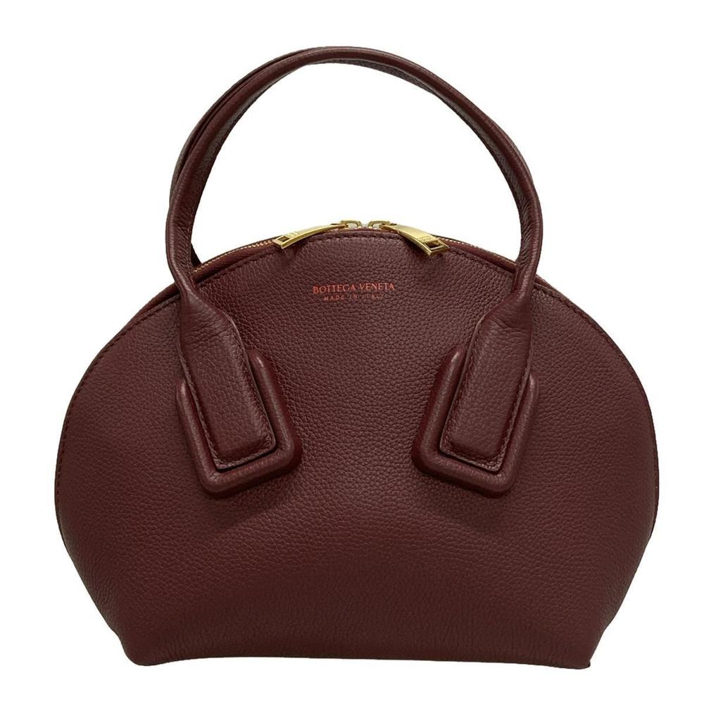 Bottega Veneta Swoop Handbag Leather Bordeaux